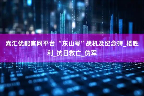 嘉汇优配官网平台 “东山号”战机及纪念碑_楼胜利_抗日救亡_伪军